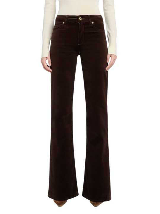 Jeans Leggy Bootcut velours chocolat velvet brown 7 For All Mankind femme 7U4X1F35 Seven boutique Strasbourg vêtement mode dvt