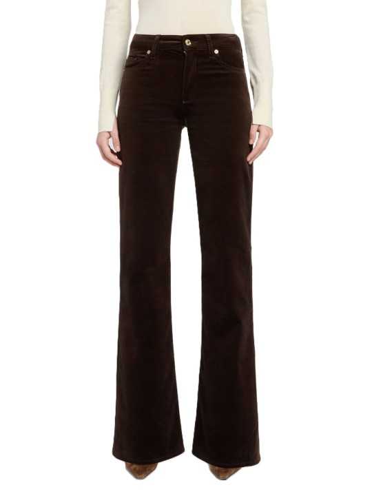 Jeans Leggy Bootcut velours chocolat velvet brown 7 For All Mankind femme 7U4X1F35 Seven boutique Strasbourg vêtement mode shop