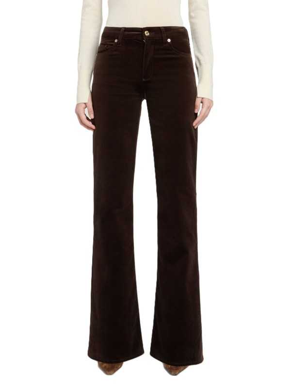Jeans Leggy Bootcut velours chocolat velvet brown 7 For All Mankind femme 7U4X1F35 Seven boutique Strasbourg vêtement mode shop