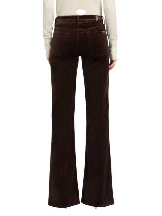 Jeans Leggy Bootcut velours chocolat velvet brown 7 For All Mankind femme 7U4X1F35 Seven boutique Strasbourg vêtement mode pant