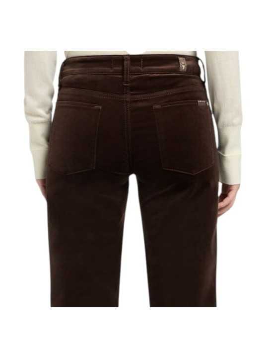 Jeans Leggy Bootcut velours chocolat velvet brown 7 For All Mankind femme 7U4X1F35 Seven boutique Strasbourg vêtement mode dos