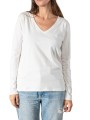 TSHIRT CHLOE V MANCHES LONGUES BLANC ANONYME FEMME Strasbourg Concept Store focus