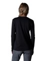 TSHIRT CHLOE V MANCHES LONGUES NOIR ANONYME FEMME Strasbourg Concept Store dos