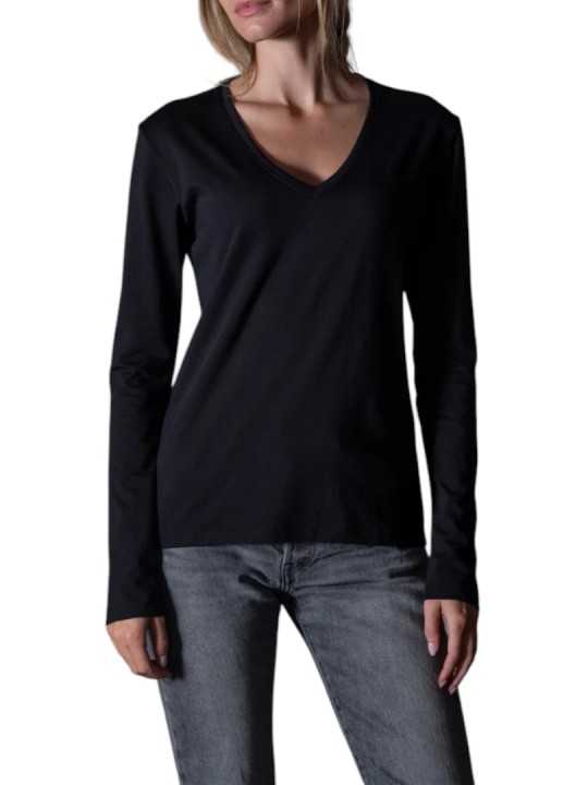 TSHIRT CHLOE V MANCHES LONGUES NOIR ANONYME FEMME Strasbourg Concept Store focus