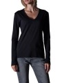 TSHIRT CHLOE V MANCHES LONGUES NOIR ANONYME FEMME Strasbourg Concept Store focus