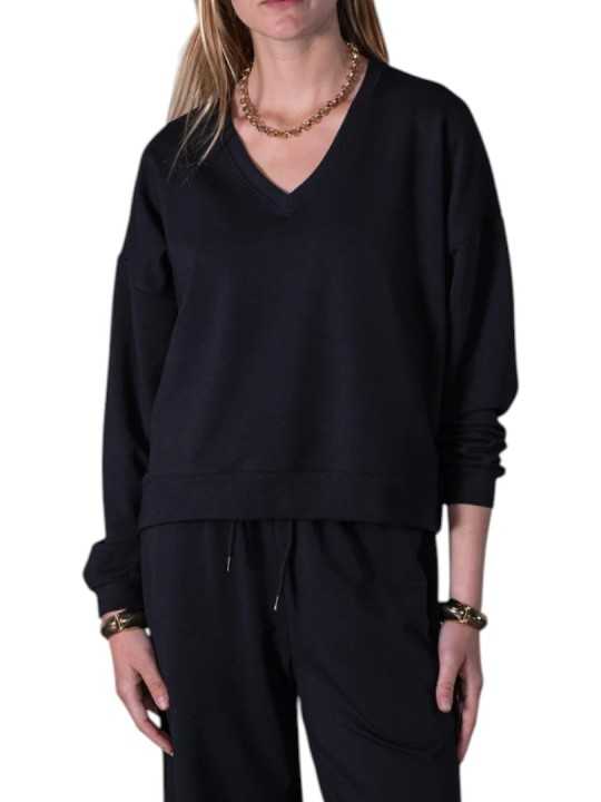 SWEAT OVERSIZE JERSEY PIMA ADELE NOIR ANONYME FEMME Strasbourg Concept store focus