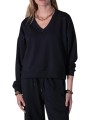 SWEAT OVERSIZE JERSEY PIMA ADELE NOIR ANONYME FEMME Strasbourg Concept store focus