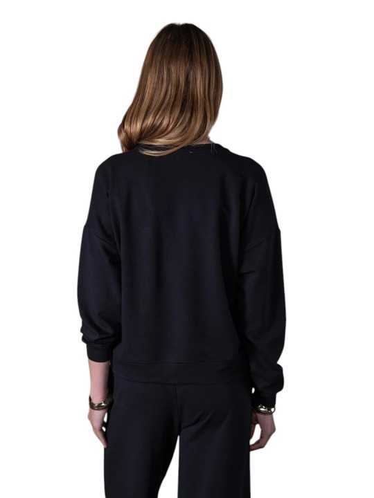 SWEAT OVERSIZE JERSEY PIMA ADELE NOIR ANONYME FEMME Strasbourg Concept store dos