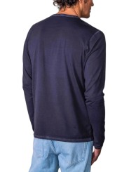 TSHIRT ARTHUR W ABYSSE BLEU MANCHES LONGUES COL ROND ANONYME HOMME Strasbourg Concept store DOS
