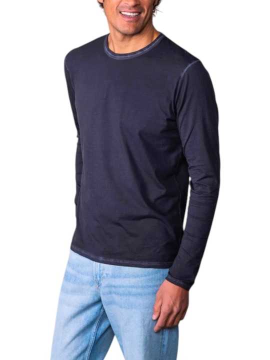 TSHIRT ARTHUR W ABYSSE BLEU MANCHES LONGUES COL ROND ANONYME HOMME Strasbourg Concept store