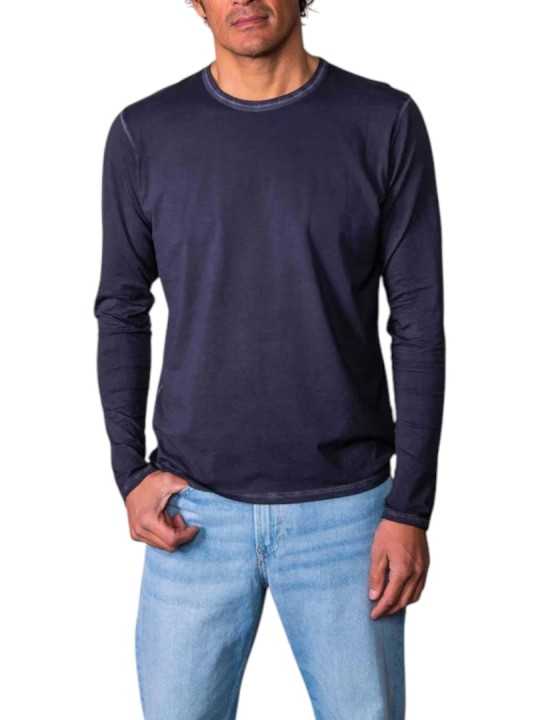 TSHIRT ARTHUR W ABYSSE BLEU MANCHES LONGUES COL ROND ANONYME HOMME Strasbourg Concept store FOCUS