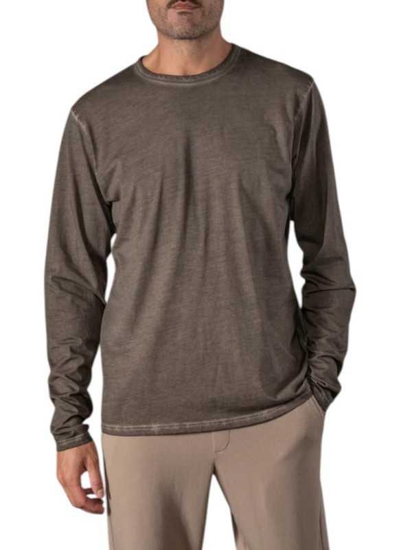 TSHIRT ARTHUR W CACAO MANCHES LONGUES COL ROND ANONYME HOMME Strasbourg Concept Store focus