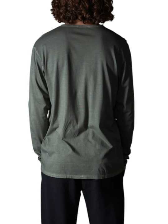 TSHIRT ARTHUR W KAKI MANCHES LONGUES COL ROND ANONYME HOMME Strasbourg Concept Store dos