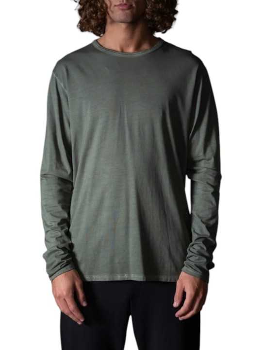 TSHIRT ARTHUR W KAKI MANCHES LONGUES COL ROND ANONYME HOMME Strasbourg Concept Store focus