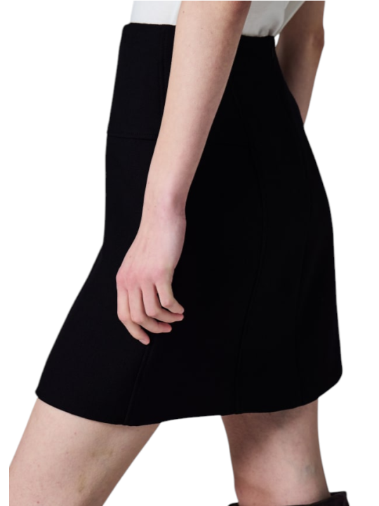 Jupe courte navy drap de laine Paul Smith Femme W1R 322S W11306 49 boutique Strasbourg vêtement mode style shop store profil