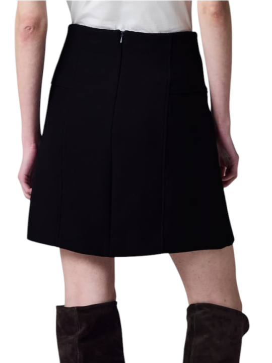 Jupe courte navy drap de laine Paul Smith Femme W1R 322S W11306 49 boutique Strasbourg vêtement mode style shop store front back