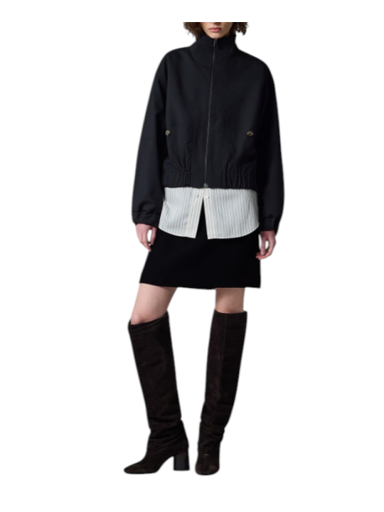 Jupe courte navy drap de laine Paul Smith Femme W1R 322S W11306 49 boutique Strasbourg vêtement mode style shop store style