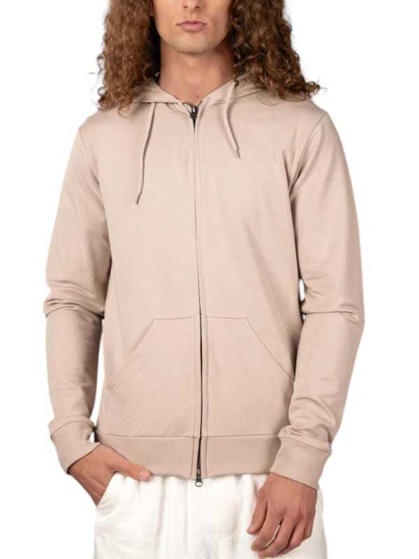 GILET CAPUCHE ZIPE KIM JERSEY PIMA DUNE ANONYM HOMME Strasbourg Concept Store face