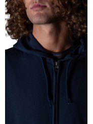 GILET CAPUCHE ZIPE KIM JERSEY PIMA MARINE ANONYME HOMME Strasbourg Concept Store col