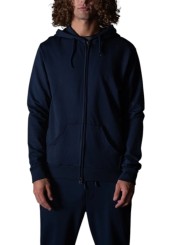 GILET CAPUCHE ZIPE KIM JERSEY PIMA MARINE ANONYME HOMME Strasbourg Concept Store face