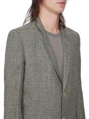 VESTE COSTUME CHINE NOIR VERT CLAIR CONCORDIAN JKT RU02F 4721 WBI 79 RICK OWENS homme boutique Strasbourg vêtement shop store z