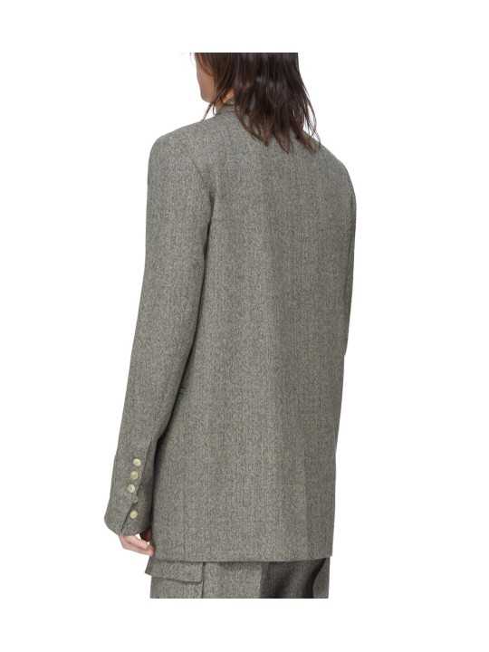 VESTE COSTUME CHINE NOIR VERT CLAIR CONCORDIAN JKT RU02F 4721 WBI 79 RICK OWENS homme boutique Strasbourg vêtement shop store d