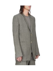 VESTE COSTUME CHINE NOIR VERT CLAIR CONCORDIAN JKT RU02F 4721 WBI 79 RICK OWENS homme boutique Strasbourg vêtement shop store p