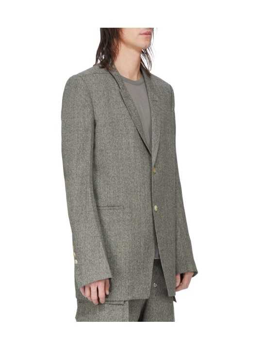 VESTE COSTUME CHINE NOIR VERT CLAIR CONCORDIAN JKT RU02F 4721 WBI 79 RICK OWENS homme boutique Strasbourg vêtement shop store p