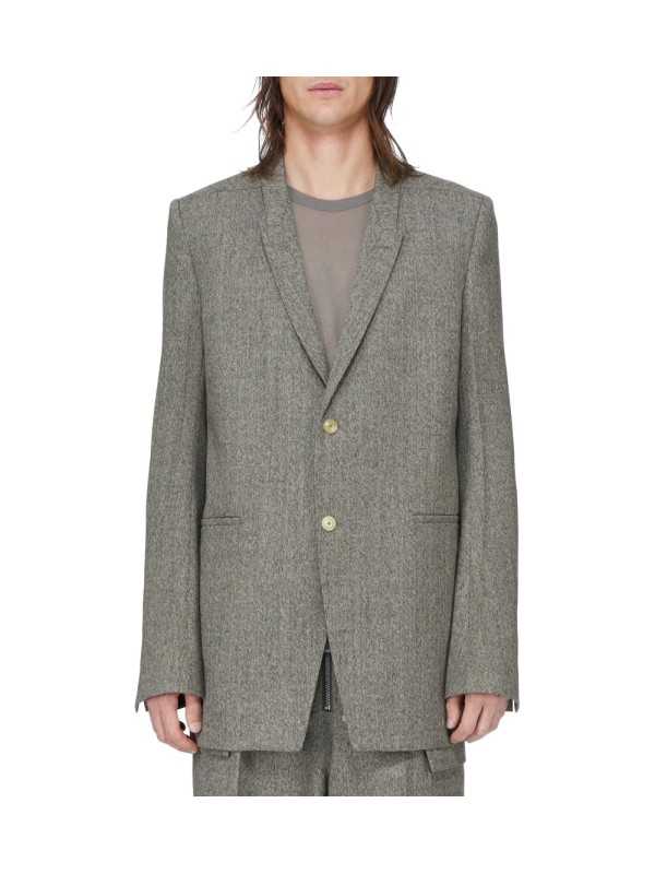 VESTE COSTUME CHINE NOIR VERT CLAIR CONCORDIAN JKT RU02F 4721 WBI 79 RICK OWENS homme boutique Strasbourg vêtement shop store f