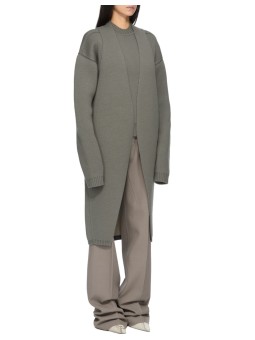 Gilet long bicolor Dust Naturel écru intérieur Cyclops Coat Rick Owens femme RP02F 5600 KWVD 3421 boutique Strasbourg vêtement 1