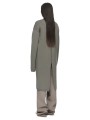 Gilet long bicolor Dust Naturel écru intérieur Cyclops Coat Rick Owens femme RP02F 5600 KWVD 3421 boutique Strasbourg vêtement D
