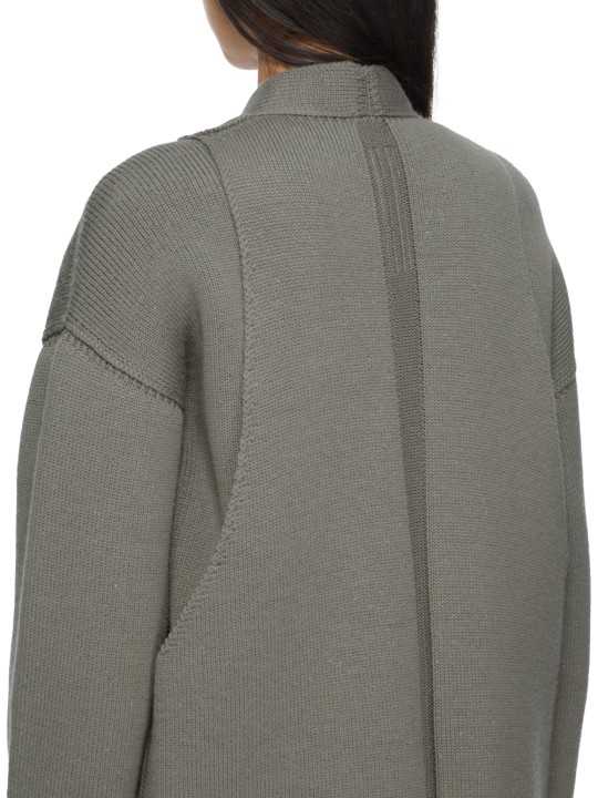 Gilet long bicolor Dust Naturel écru intérieur Cyclops Coat Rick Owens femme RP02F 5600 KWVD 3421 boutique Strasbourg vêtement 3