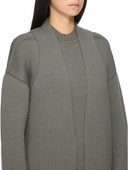 Gilet long bicolor Dust Naturel écru intérieur Cyclops Coat Rick Owens femme RP02F 5600 KWVD 3421 boutique Strasbourg vêtement 4
