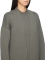 Gilet long bicolor Dust Naturel écru intérieur Cyclops Coat Rick Owens femme RP02F 5600 KWVD 3421 boutique Strasbourg vêtement 4