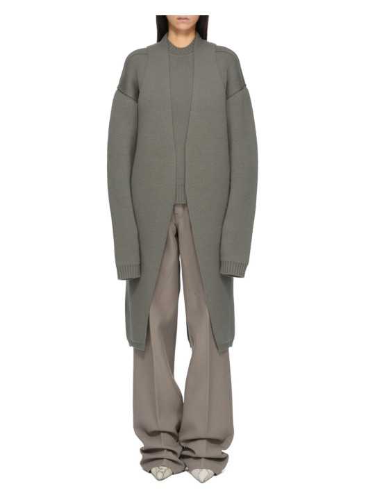 Gilet long bicolor Dust Naturel écru intérieur Cyclops Coat Rick Owens femme RP02F 5600 KWVD 3421 boutique Strasbourg vêtement 5