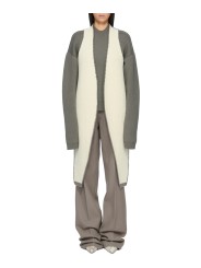 Gilet long bicolor Dust Naturel écru intérieur Cyclops Coat Rick Owens femme RP02F 5600 KWVD 3421 boutique Strasbourg vêtement R
