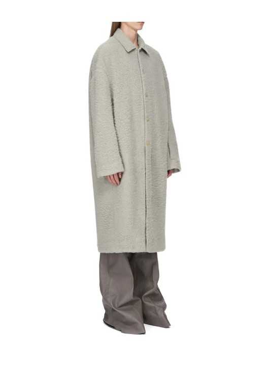 MANTEAU DROIT DARK PEARL BUTTONED BRAD COAT ALPAGA RU02F 4970 WPA 48 RICK OWENS homme boutique Strasbourg vêtement profil