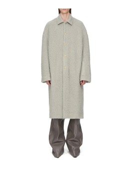 MANTEAU DROIT DARK PEARL BUTTONED BRAD COAT ALPAGA RU02F 4970 WPA 48 RICK OWENS homme boutique Strasbourg vêtement front 1