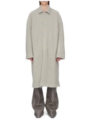 MANTEAU DROIT DARK PEARL BUTTONED BRAD COAT ALPAGA RU02F 4970 WPA 48 RICK OWENS homme boutique Strasbourg vêtement