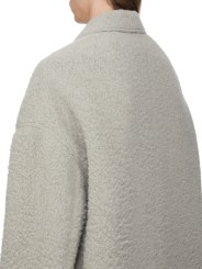 MANTEAU DROIT DARK PEARL BUTTONED BRAD COAT ALPAGA RU02F 4970 WPA 48 RICK OWENS homme boutique Strasbourg vêtement zoom d