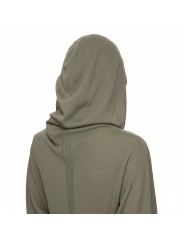 Robe longue maille fine capuche Dust Hooded Dress Rick Owens Femme RP02F 5649 M 34 boutique vêtement Strasbourg France store C