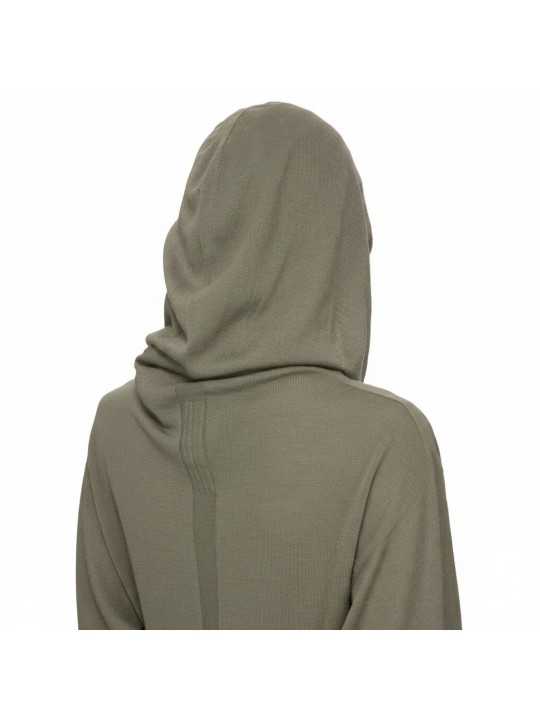 Robe longue maille fine capuche Dust Hooded Dress Rick Owens Femme RP02F 5649 M 34 boutique vêtement Strasbourg France store C