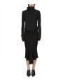 JUPE LONGUE NOIR MAILLE GODET CALF SKIRT RP02F 5677 ML 09 RICK OWENS FEMME boutique vêtement store shop online STYLE