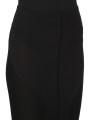 JUPE LONGUE NOIR MAILLE GODET CALF SKIRT RP02F 5677 ML 09 RICK OWENS FEMME boutique vêtement store shop online ZOOM1