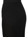 JUPE LONGUE NOIR MAILLE GODET CALF SKIRT RP02F 5677 ML 09 RICK OWENS FEMME boutique vêtement store shop online ZOOM2