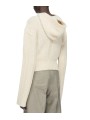 Pull hoodies écru cachemire soie Pullover cropped hoodie Rick Owens femme RP02F 5632 KWSSE 21 boutique vêtement Strasbourg BACK