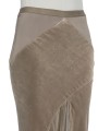 Jupe longue velour jersey & chiffon soie Dbl Sliced Skirt Rick Owens femme RP02F 5373 JSVVS 34 boutique Strasbourg vêtement dv