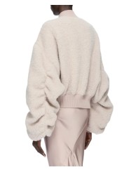 Bombers alpaga rose Secchia Cropped Flight RP02F 5702 WPA 23 Rick Owens Femme boutique Strasbourg vêtement shop online store dos