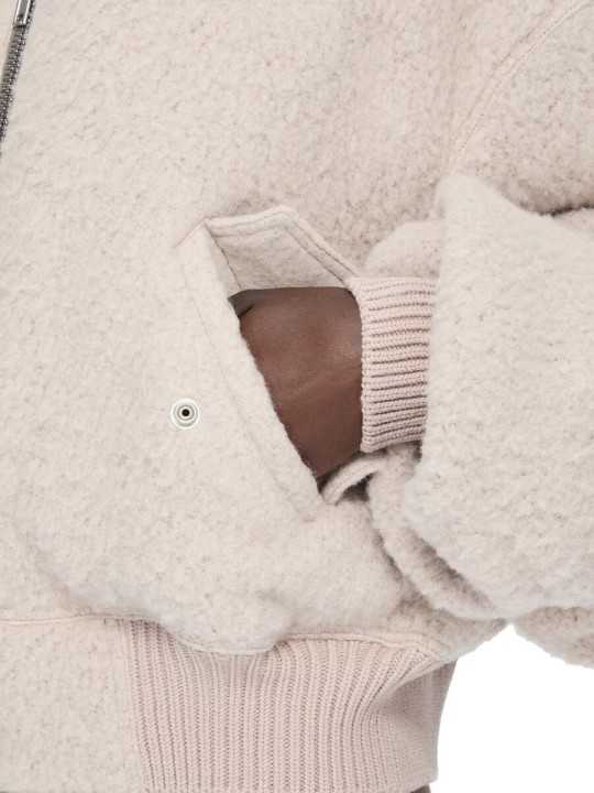 Bombers alpaga rose Secchia Cropped Flight RP02F 5702 WPA 23 Rick Owens Femme boutique Strasbourg vêtement shop online store poc