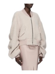BOMBERS ALPAGA ROSE SECCHIA CROPPED FLIGHT RP02F 5702 WPA 23 RICK OWENS FEMME